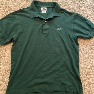 Trending Vintage 80s Lacoste Dark Green Polo